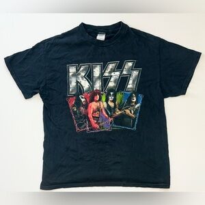 Vintage Winterland Kiss Shirt Adult Large Black Rock The Nation